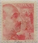 Stamps Spain -  4 pesetas 1940