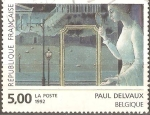 Sellos de Europa - Francia -  ARTE  CONTEMPORÀNEO.  EL  REGRESO  DE  ÈFESO,  PAUL  DELVAUX.  BELGICA.