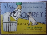 Stamps Spain -  Ed: 4639 - Valores Cívicos - No te Olvides, por una ciudad más Límpia.