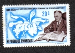 Stamps Rwanda -  25 aniversario de la muerte del presidente Roosevelt, F. D. Roosevelt y Brass Cattleya olympia alba