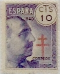 Stamps Spain -  10 céntimos 1940