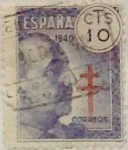 Sellos de Europa - Espa�a -  10 céntimos 1940