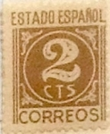 Stamps Spain -  2 céntimos 1940
