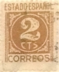 Stamps Spain -  2 céntimos 1940