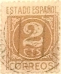 Stamps Spain -  2 céntimos 1940