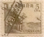 Stamps Spain -  5 céntimos 1940