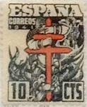 Stamps Spain -  10 céntimos 1941
