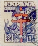 Stamps Spain -  20 céntimos + 5 céntimos 1941