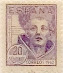 Sellos de Europa - Espa�a -  20 céntimos 1942