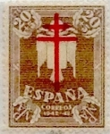 Stamps Spain -  20 céntimos + 5 céntimos 1942