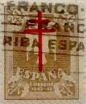 Stamps Spain -  20 céntimos + 5 céntimos 1942