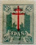 Stamps Spain -  40 céntimos + 10 céntimos 1942