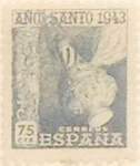 Stamps Spain -  75 céntimos 1943