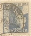 Sellos de Europa - Espa�a -  75 céntimos 1943