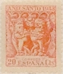 Stamps Spain -  20 céntimos 1943