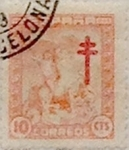 Stamps Spain -  10 céntimos 1944