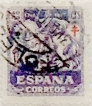 Sellos de Europa - Espa�a -  40 céntimos + 10 céntimos 1945