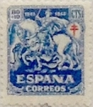 Sellos de Europa - Espa�a -  80 céntimos + 10 céntimos 1945
