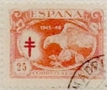 Stamps Spain -  25 céntimos 1945