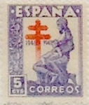 Stamps Spain -  5 céntimos 1946