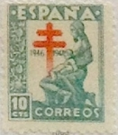 Stamps Spain -  10 céntimos 1946
