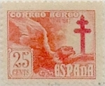Stamps Spain -  25 céntimos 1946