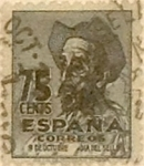 Stamps Spain -  75 céntimos 1947