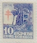 Stamps Spain -  10 céntimos 1947