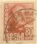 Stamps Spain -  80 céntimos 1948