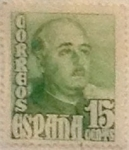 Stamps Spain -  15 céntimos 1948