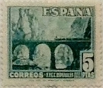 Stamps Spain -  5 pesetas 1948