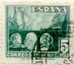 Stamps Spain -  5 pesetas 1948