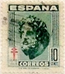 Stamps Spain -  10 céntimos 1948