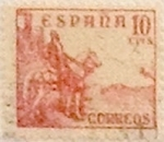 Stamps Spain -  10 céntimos 1949