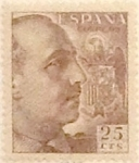 Stamps Spain -  25 céntimos 1949