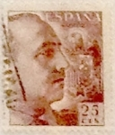 Stamps Spain -  25 céntimos 1949