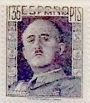 Stamps Spain -  1,35 pesetas 1949