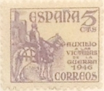 Stamps Spain -  5 céntimos 1949