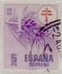 Stamps Spain -  5 céntimos 1950