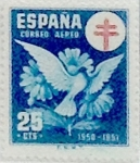 Sellos de Europa - Espa�a -  25 céntimos 1950