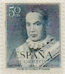 Stamps Spain -  50 céntimos 1951
