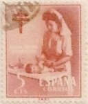 Stamps Spain -  5 céntimos 1953