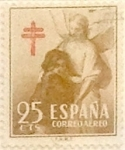 Stamps Spain -  25 céntimos 1953