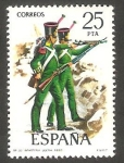 Stamps Spain -  2354 - Uniforme militar de  Infantería Ligera