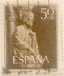 Stamps Spain -  50 céntimos 1954