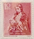 Stamps Spain -  10 céntimos 1954