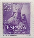 Stamps Spain -  25 céntimos 1954