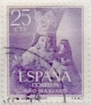 Stamps Spain -  25 céntimos 1954