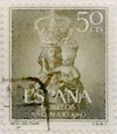 Stamps Spain -  50 céntimos 1954