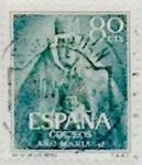 Stamps Spain -  80 céntimos 1954